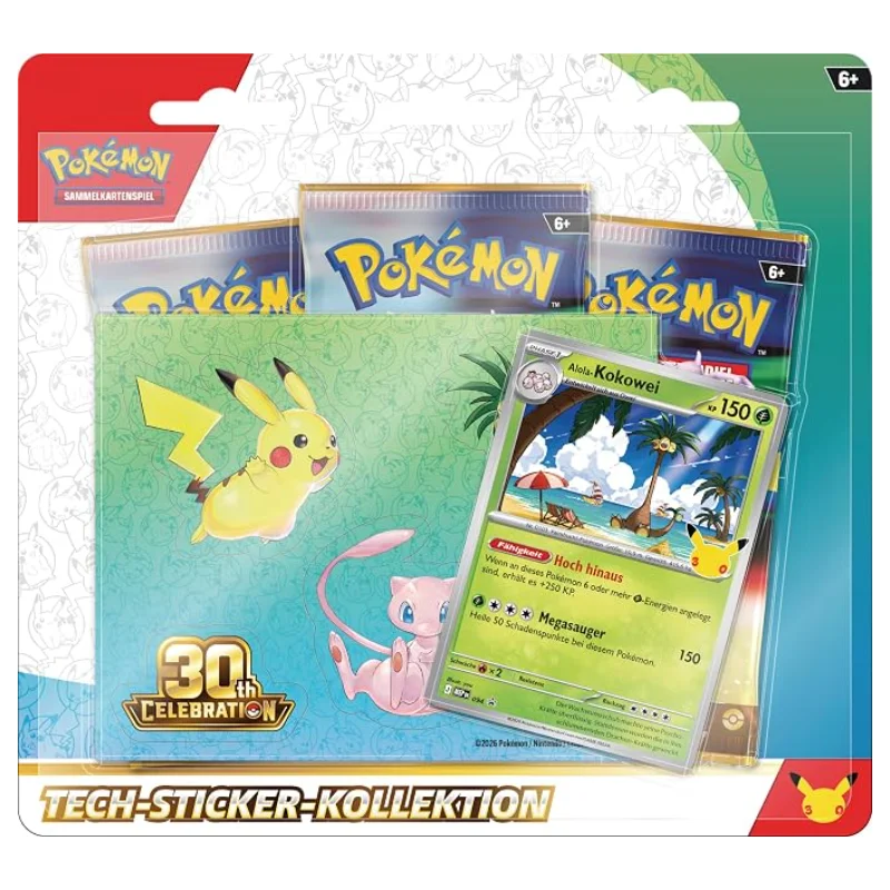 30 Jahre: Alola-Kokowei Tech Sticker Kollektion (DE)